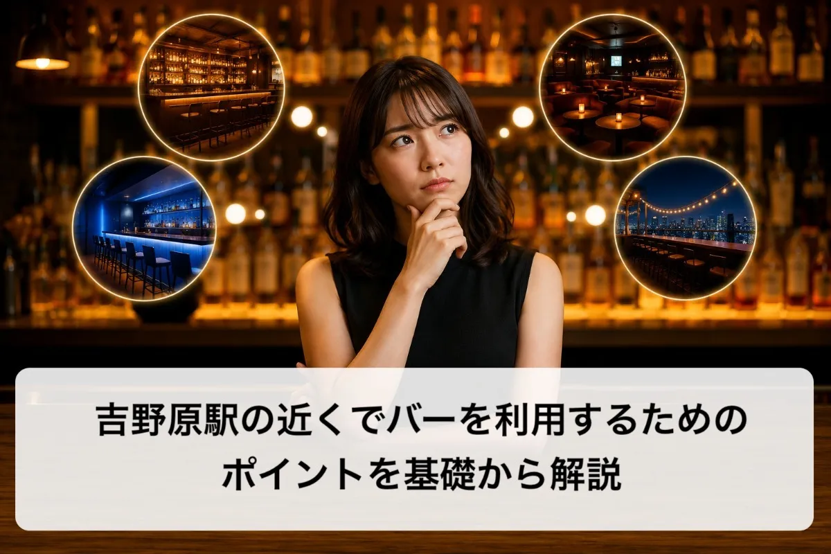 吉野原駅の近くでバーを利用するためのポイントを基礎から解説